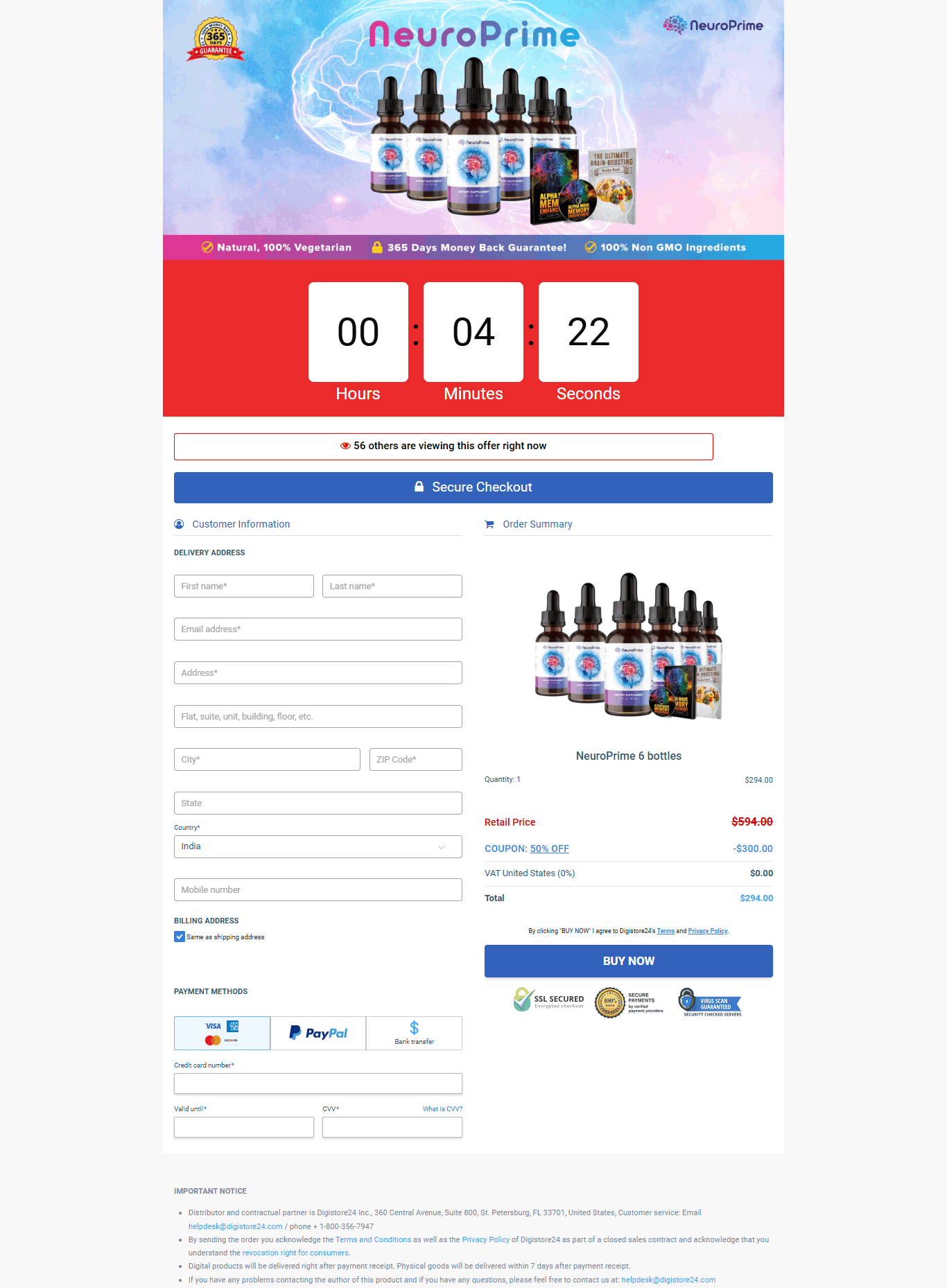 NeuroPrime -Secure-Checkout